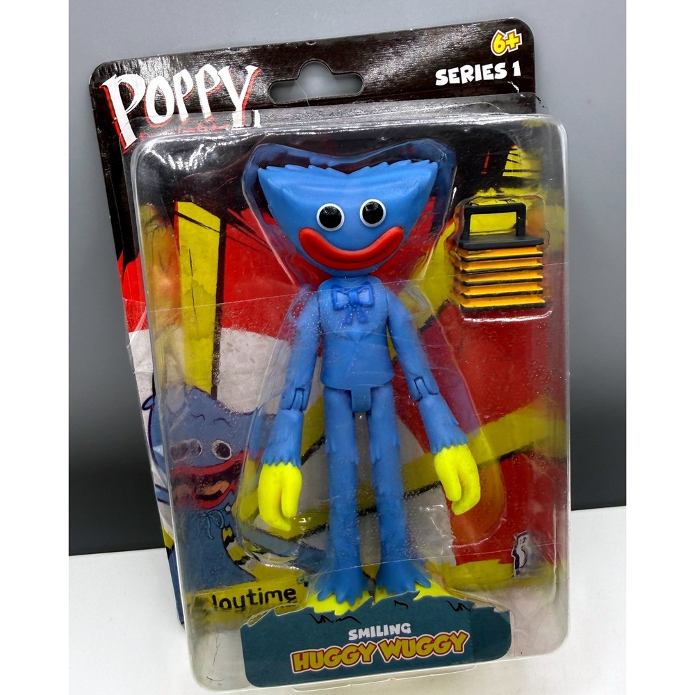 Poppy Playtime Series 1 Smiling Huggy Wuggy Action Figure PhatMojo AF7701 -B
